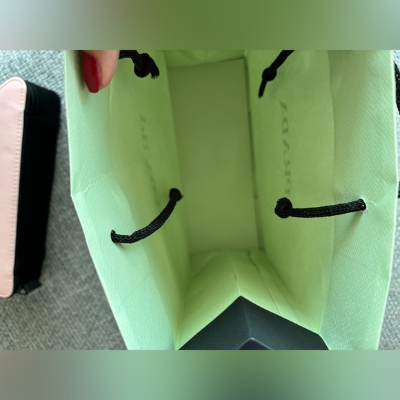 Prada Beauty Pink Triangle Makeup Pouch Crossbody Bag Clutch - Picture 9 of 9